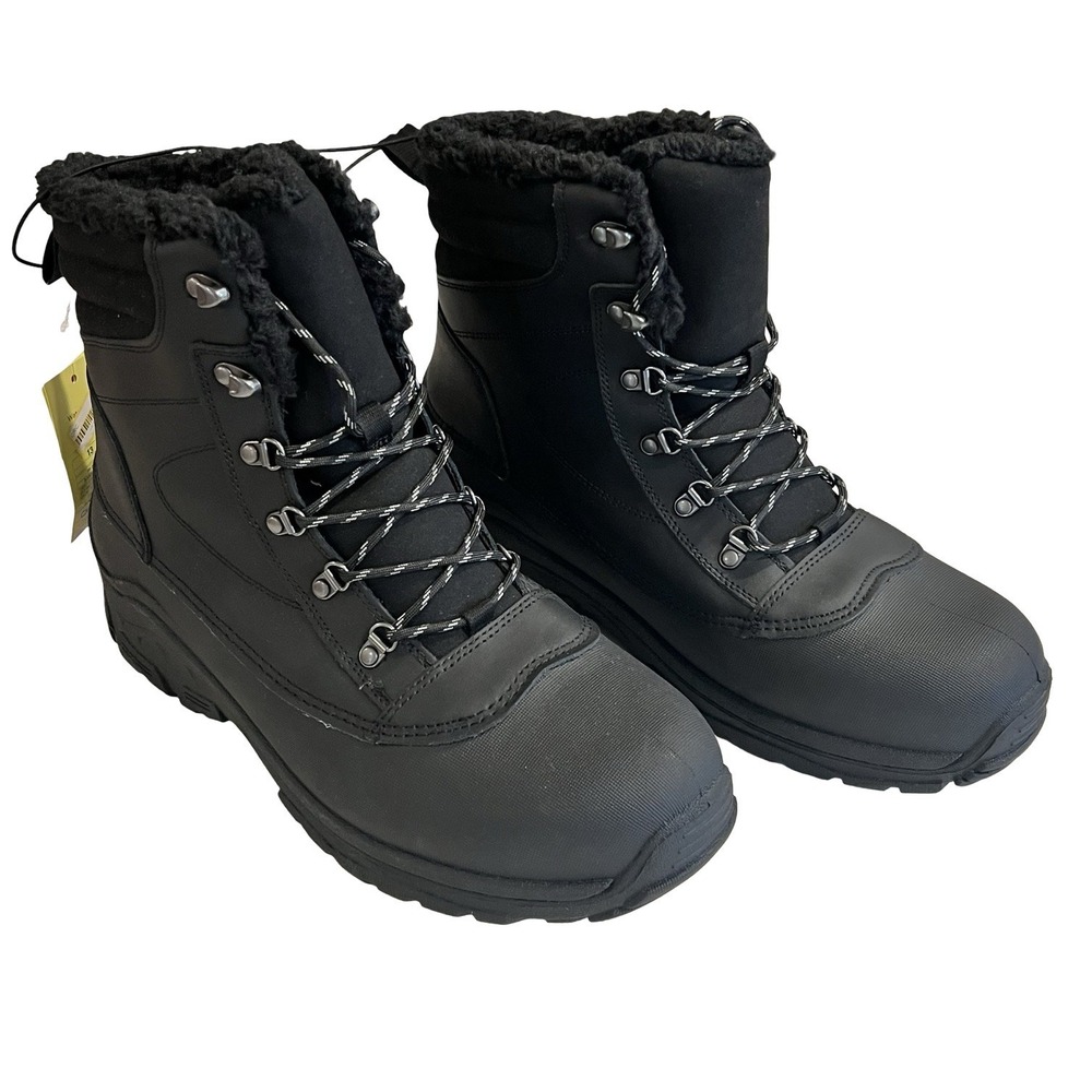 All‎ In Motion Mens Blaise Winter Boots 91112082 Black 13